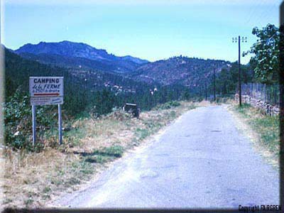road to campsite